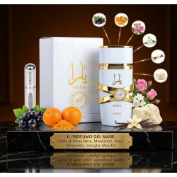 Profumo Yara MOI bianco  100 ml + atomizzatore ricaricabile 5 ml